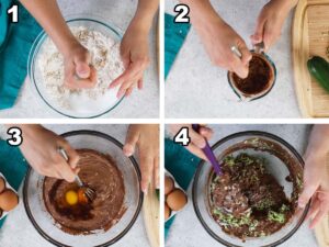 Chocolate Zucchini Cake Collage 2