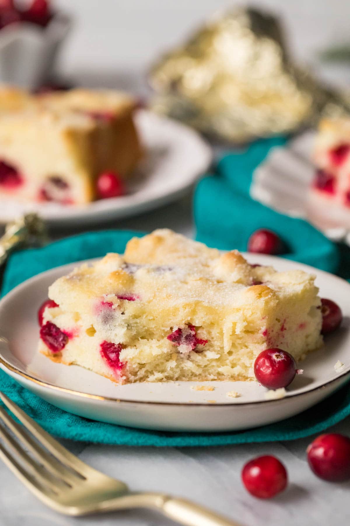 Gâteau aux canneberges la fois léger et délicieux