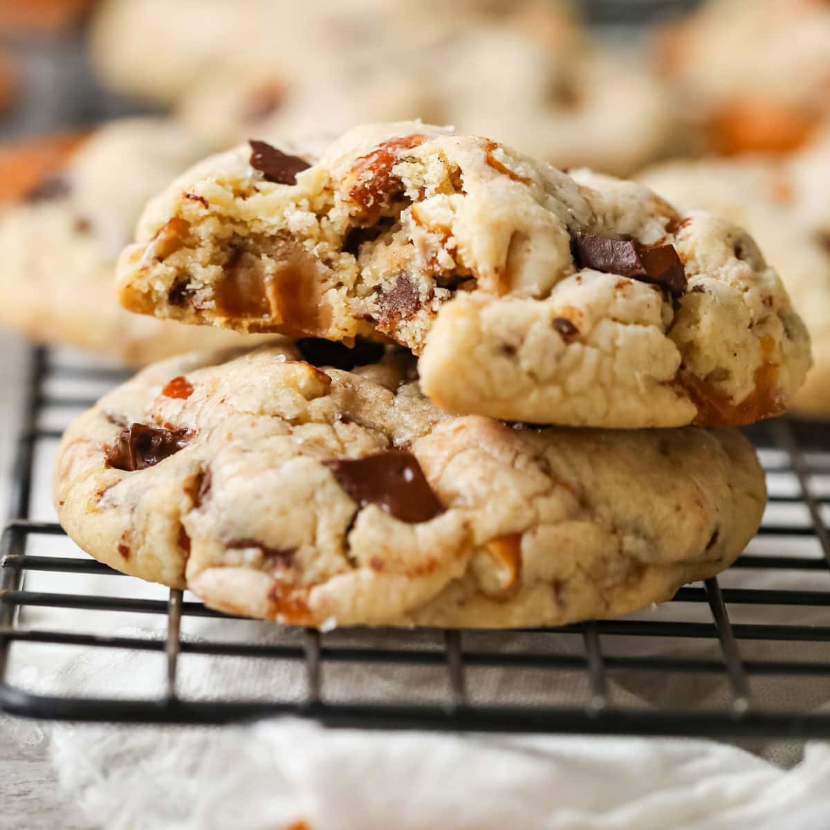 Pretzel caramel chocolate cookies 1 of 1 2